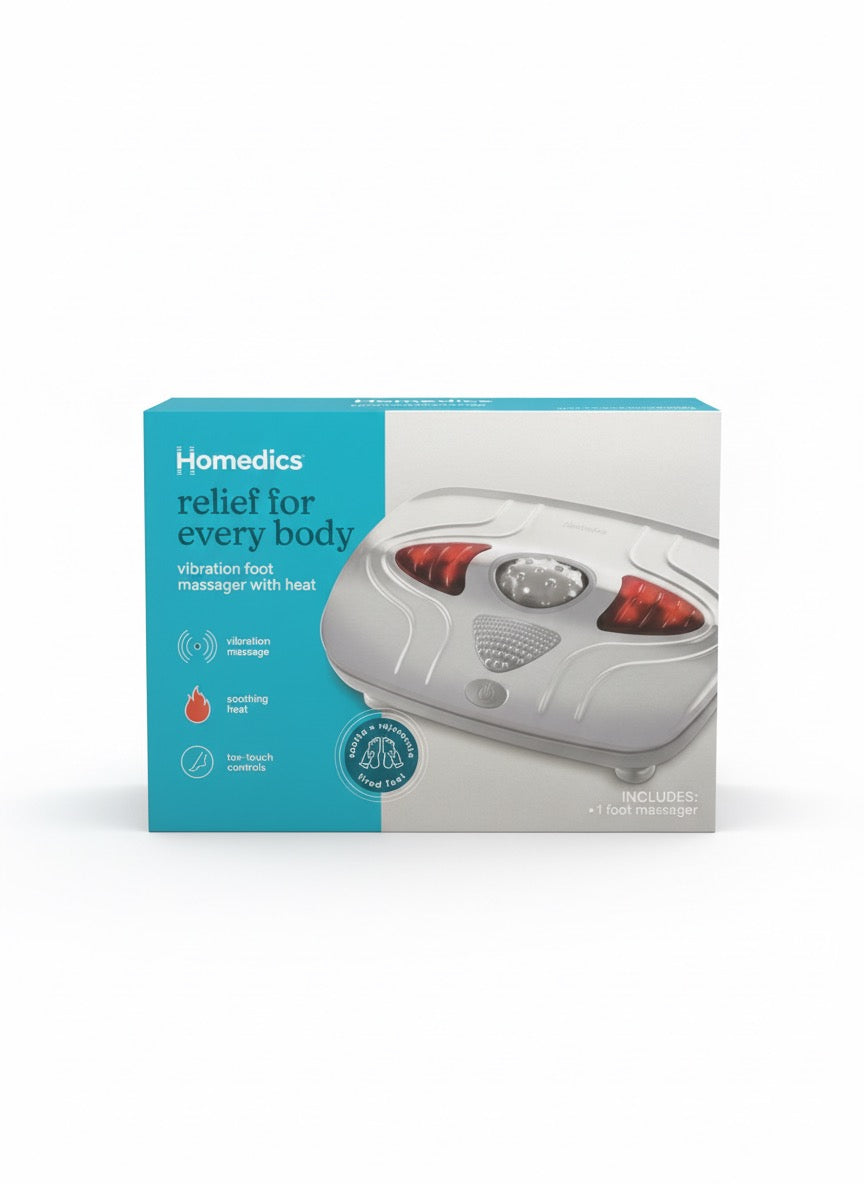 Homedics Vibration Foot Massager with Heat