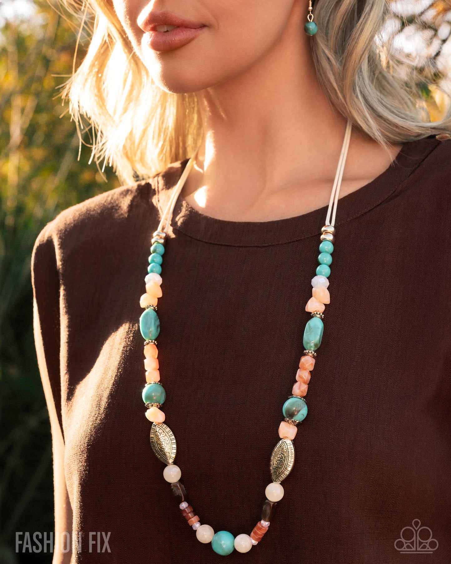 Glimpses of Malibu - Complete Trend Blend Necklace: "Earnest Elevation - Multi"