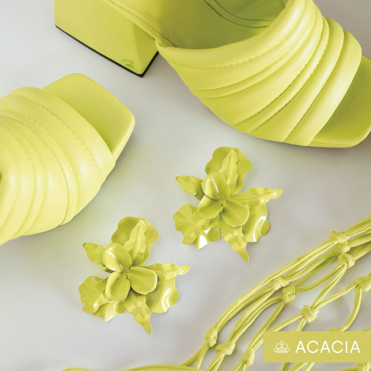 Funky Florals - Green