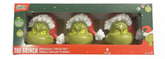The Grinch Emoteglow™ Projection Musical Pathway Markers (Set of 3)