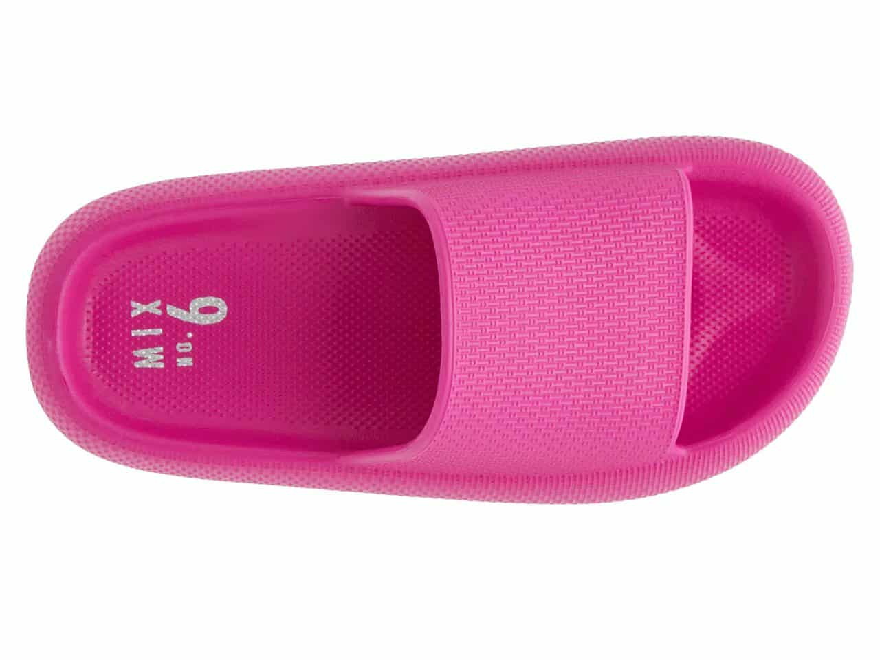 Fuschia Pink Syma Slides by Mix No 6