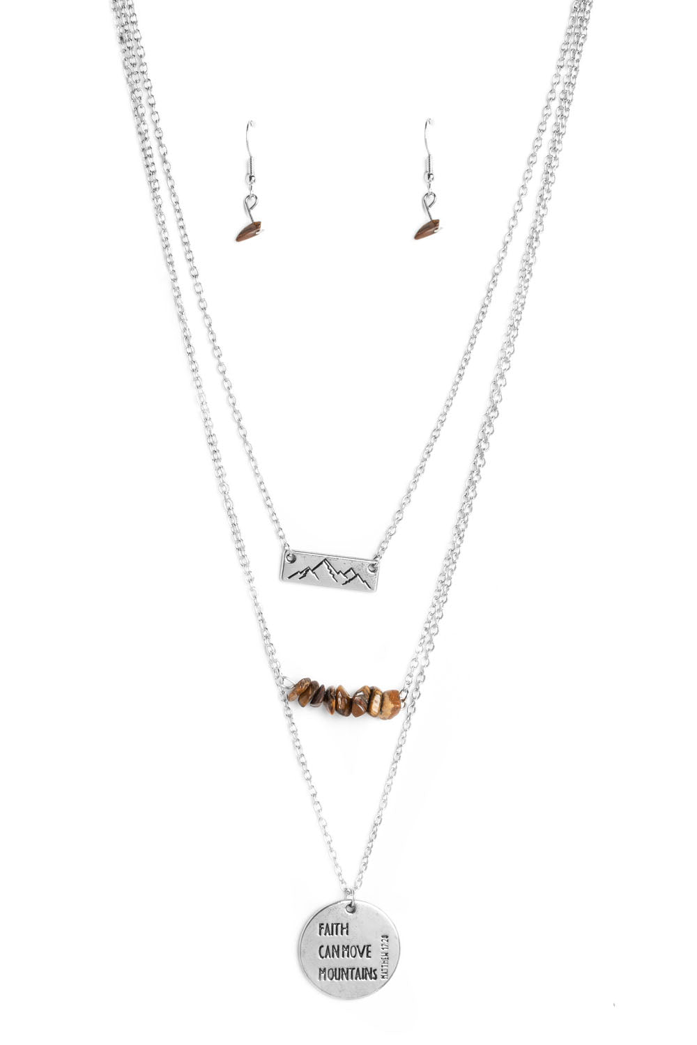 Miracle Mountains - Brown Necklace