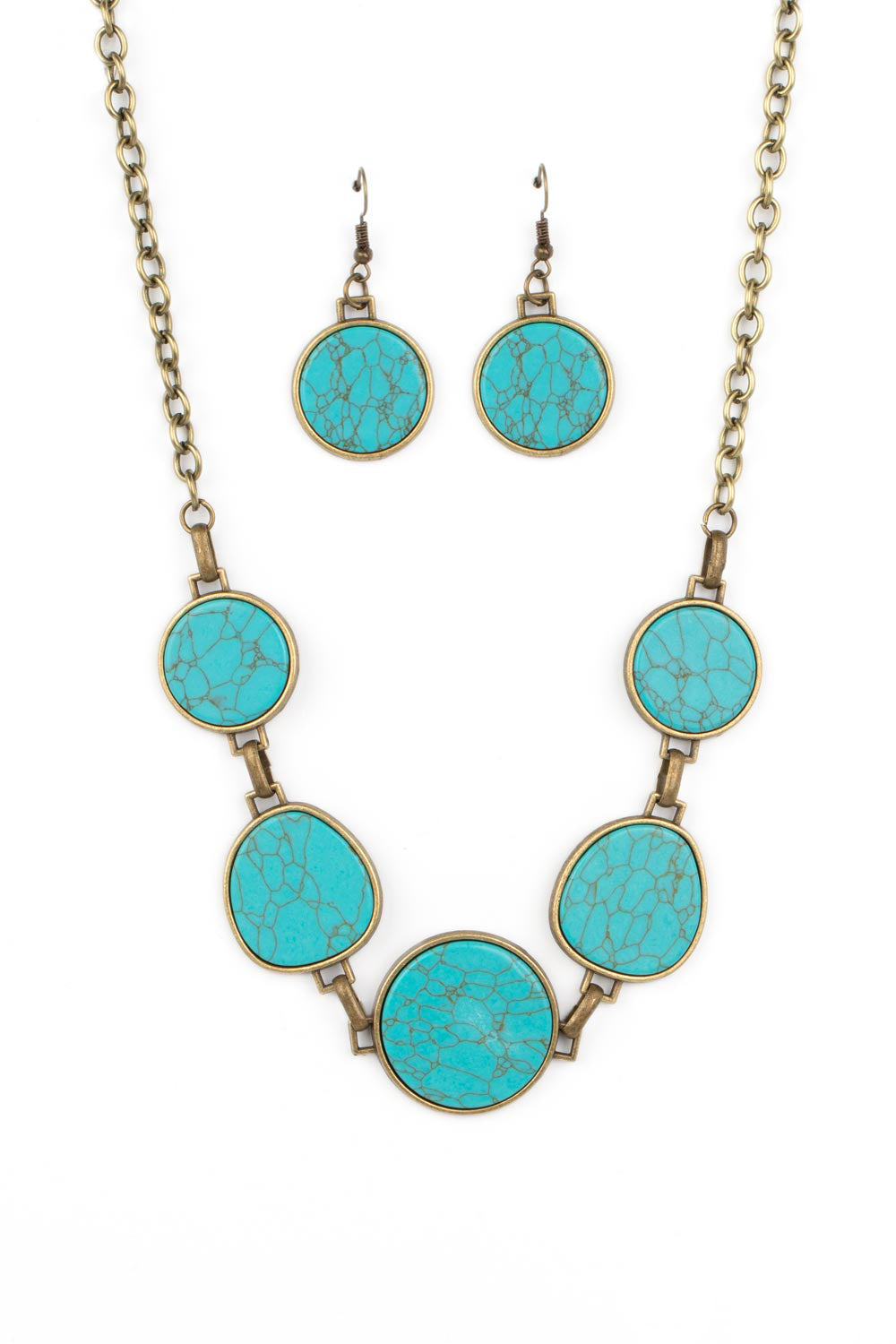 Santa Fe Flats - Brass Necklace 3 piece set