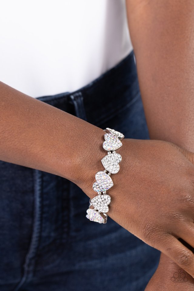Headliner Heart - White ♥ Bracelet