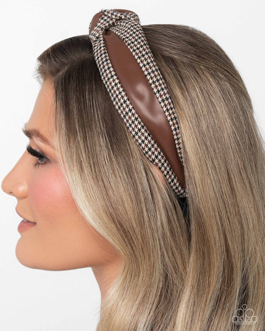 Houndstooth Haute - Brown