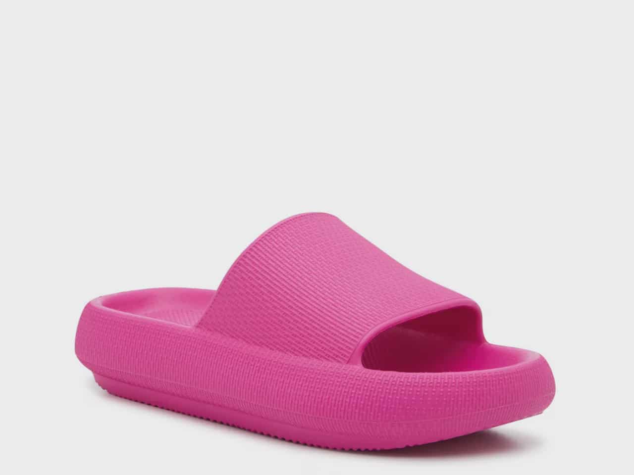 Fuschia Pink Syma Slides by Mix No 6