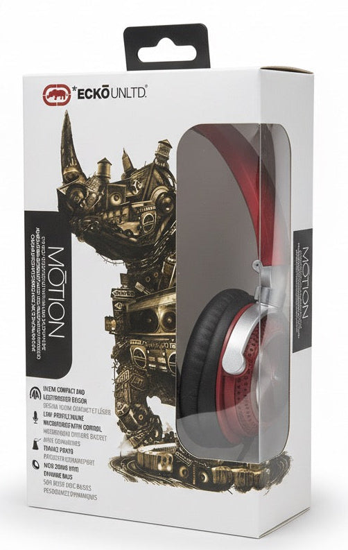 Ecko Unltd. Red Motion Headphones – Dynamic Sound Performance