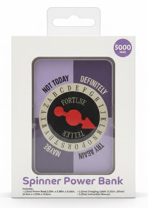 Spinner Power Bank – 5000mAh Portable Charger (Various Styles)