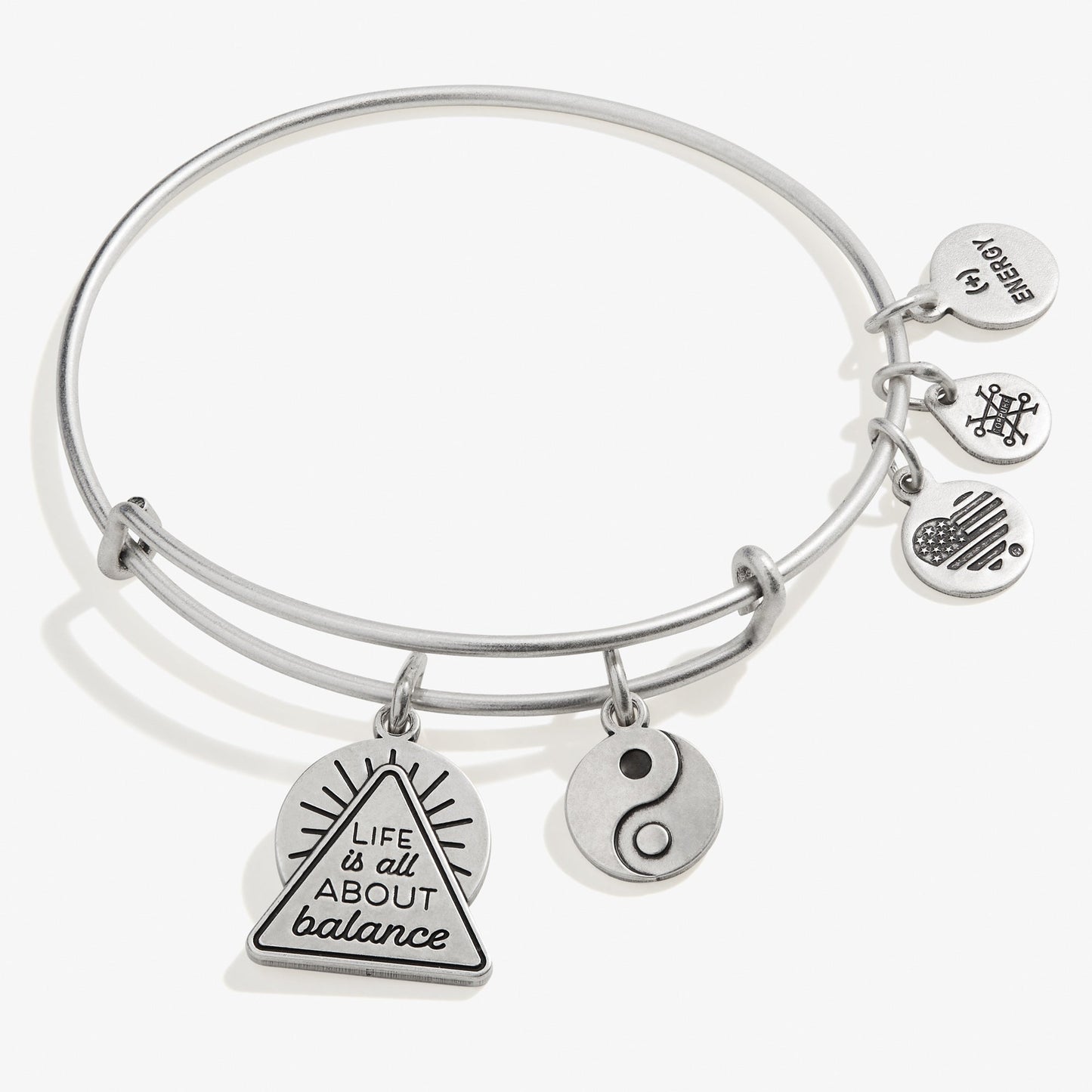 Life Is All About Balance' Yin Yang Duo Charm Bangle