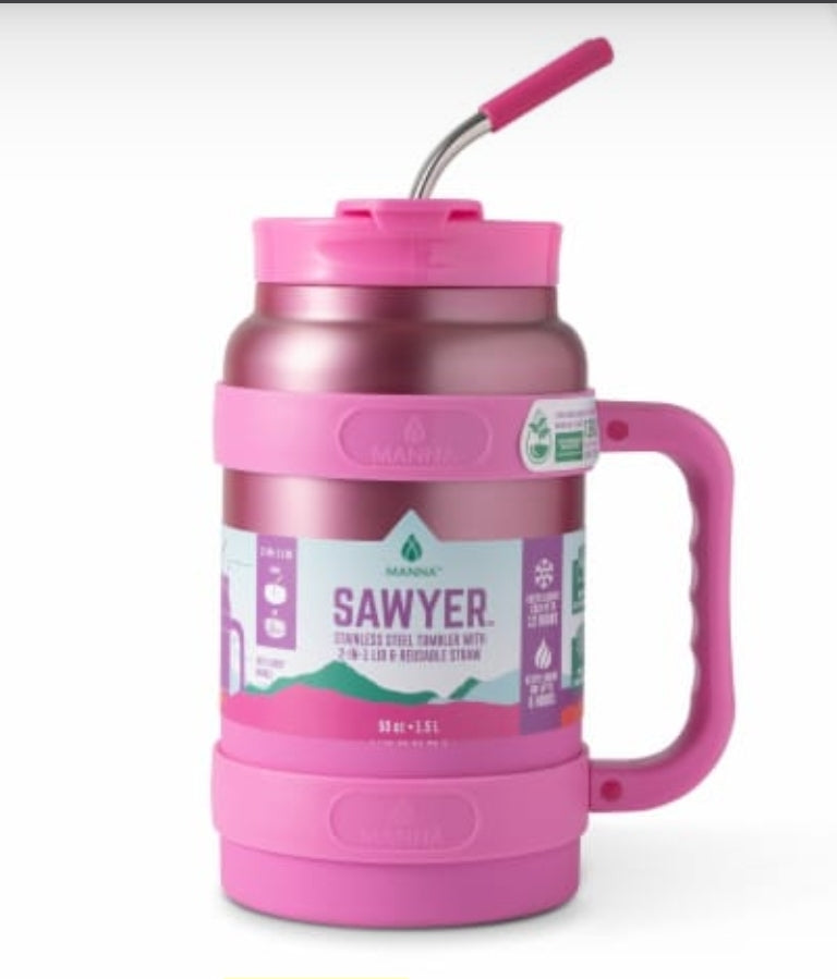 Manna™ Sawyer™ Stainless Steel Bottle - Coral - 50oz