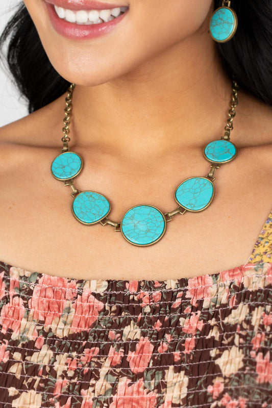 Santa Fe Flats - Brass Necklace 3 piece set